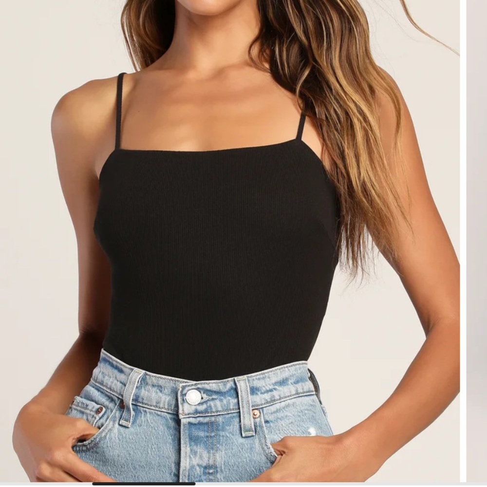 Rib it Up Black Ribbed Backless Bodysuit